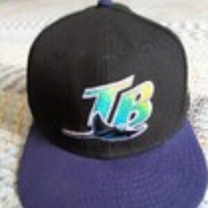TAMPA BAY DEVIL RAYS BASEBALL CAP (NEW-7 1/2) New Era 59Fifty Cooperstown AL MLB
